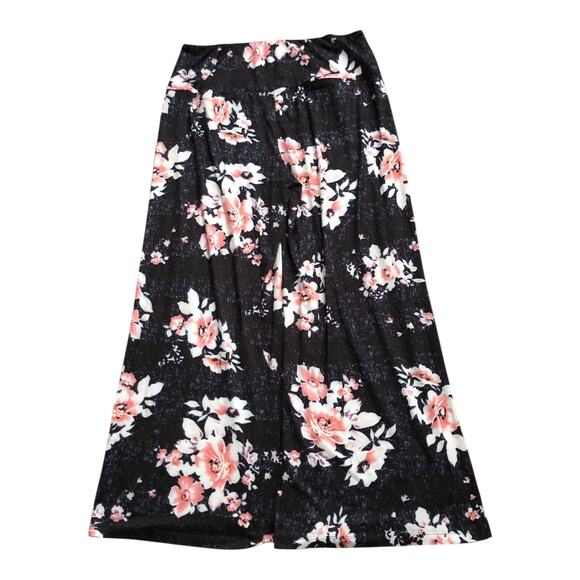 AROLINA Womens Size XXXL Pull On Floral Boho Print Wide Leg Pants 30.5" Inseam - Picture 2 of 6